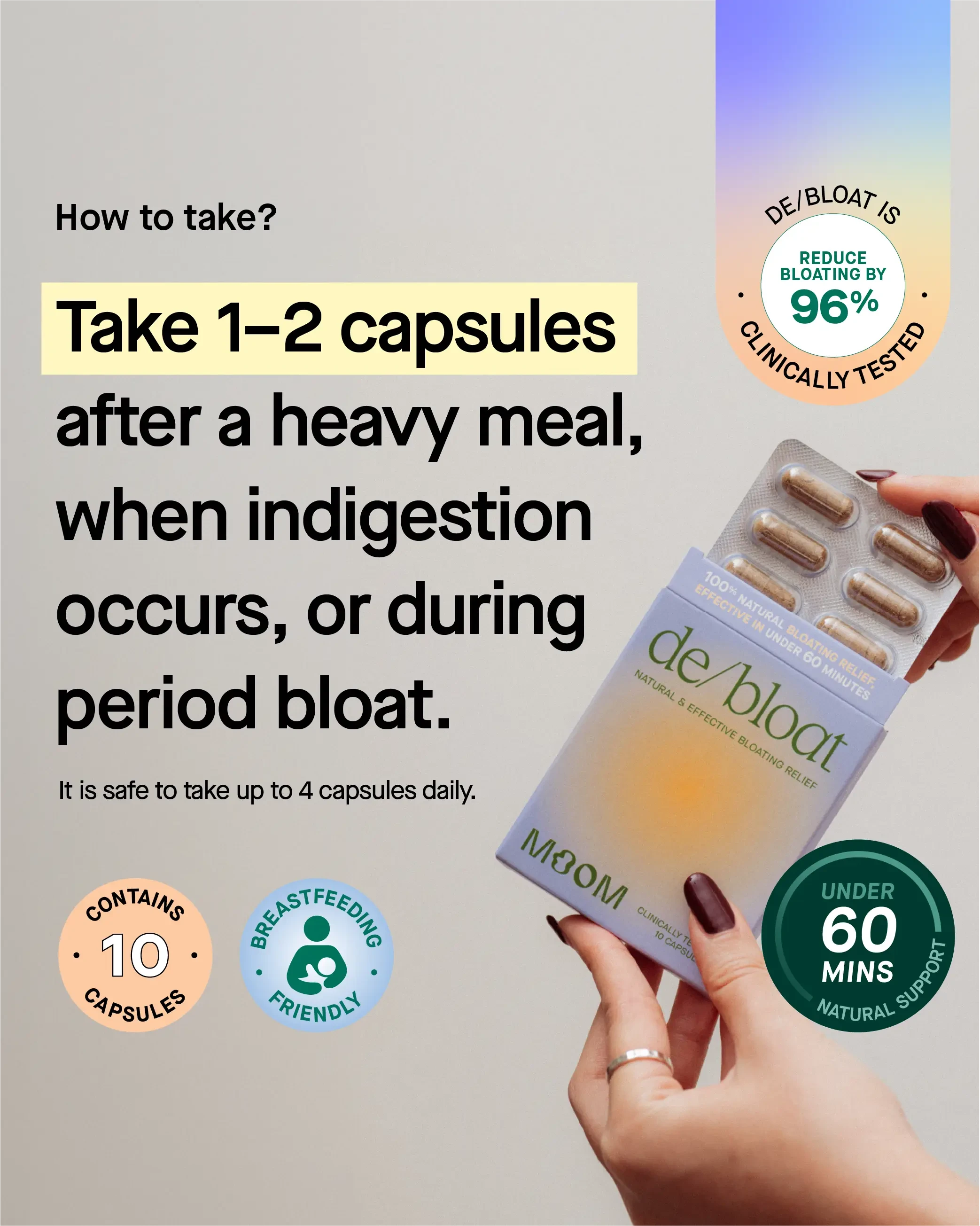 de/bloat blister pack